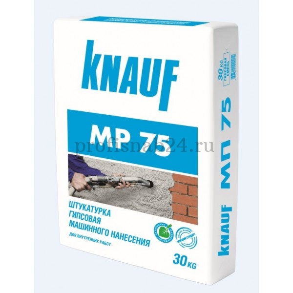 Штукатурка гипсовая Кнауф-МП 75 (Knauf) белая 30кг
