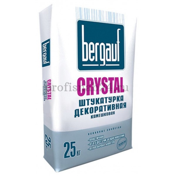 Штукатурка декоративная "Бергауф" Bergauf Crystal камешковая 25 кг