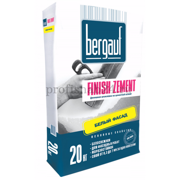 Шпаклевка цементная "Бергауф" Bergauf Finish Zement финишная 20 кг