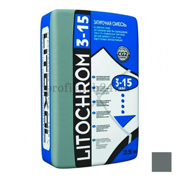 Затирка "Литокол" Litochrom 3-15 C.40 антрацит (Litokol) 25 кг