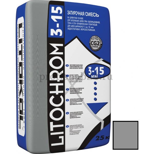 Затирка "Литокол" Litochrom 1-6 C.10 серая (Litokol) 25 кг