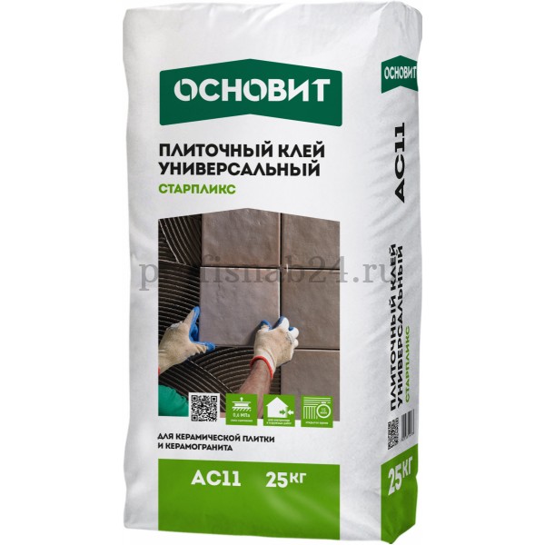 Клей для плитки "Основит" Старпликс АС11 25 кг оптом в Москве