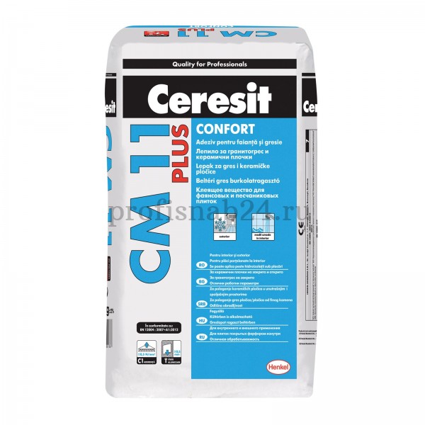 Клей для плитки "Церезит" Ceresit СМ 11 Plus 25 кг