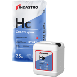 Гидроизоляция обмазочная "Индастро" Indastro Смартскрин HC10 E2k эластичная (сухой компонент) 25кг