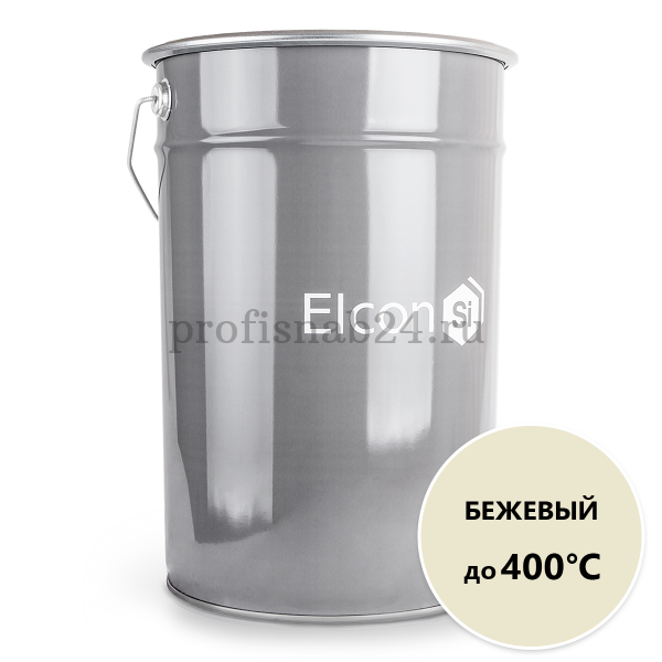 Эмаль термостойкая антикоррозионная "Элкон" Elcon до 400°C (бежевая) 25кг