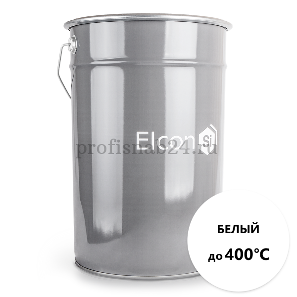 Эмаль термостойкая антикоррозионная "Элкон" Elcon до 400°C (белая) 25кг