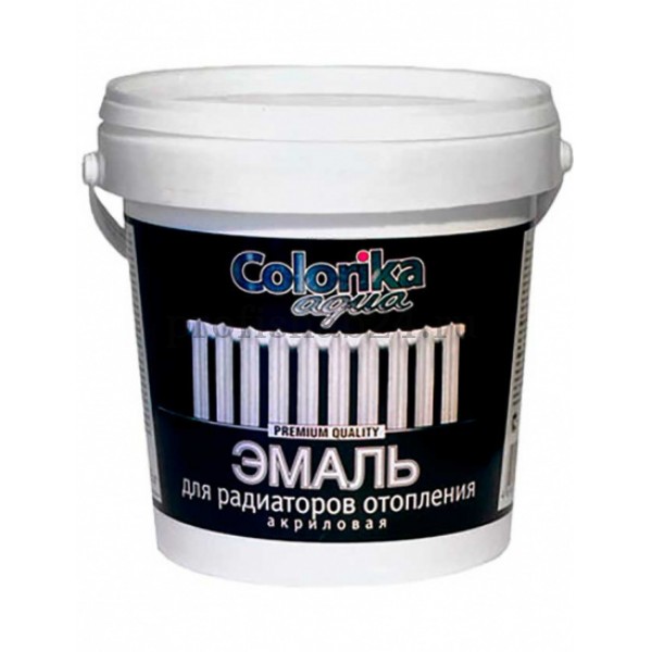 Эмаль для радиаторов отопления "Колорика" Colorika Aqua акриловая (белая) 0,8 кг