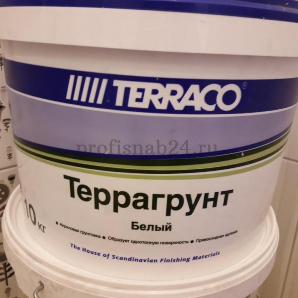 Грунтовка для внутренних и наружных работ "Террако" Terraco Terragrunt White/Colored Clear (проникающая) 10кг